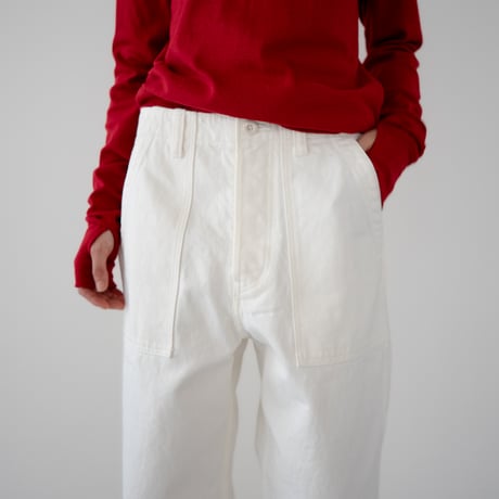 14oz.selvedgedenim jeans /baker pants/size1&2/white