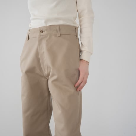 chino pants/straight/beige
