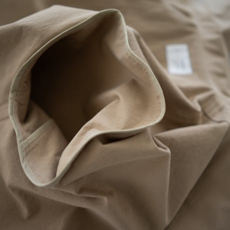 high count twill over coat/beige