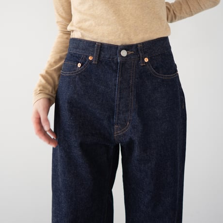 13.5oz.selvedgedenim jeans/one wash/wide straight