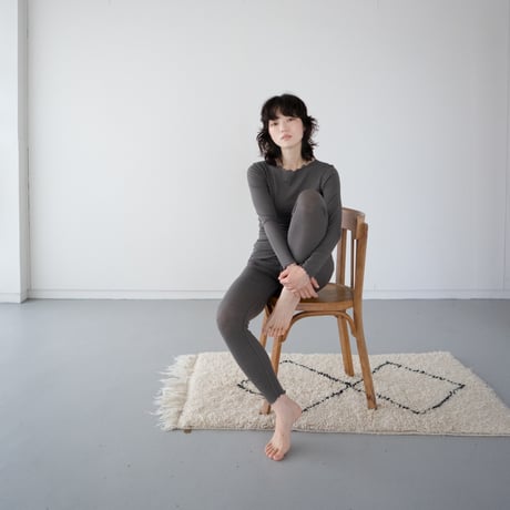 second skin inner/cashmere silk under botomms/ecru.black.charcoal/size1&2
