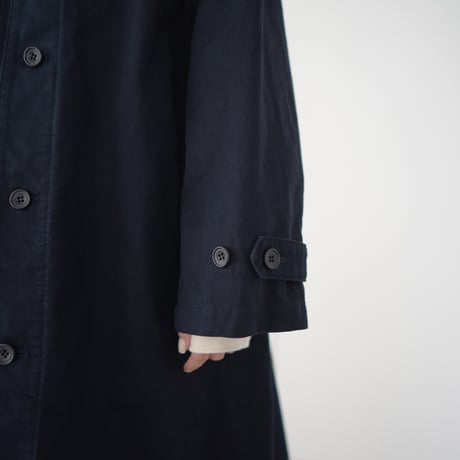 army code/stand fall collar coat/navy