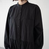 utility shirt dress/black