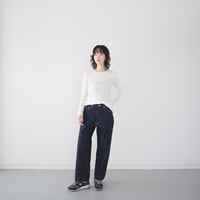 13.5oz.selvedgedenim jeans/one wash/wide straight