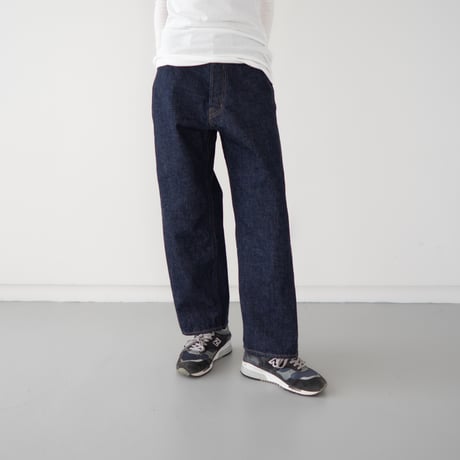 13.5oz.selvedgedenim jeans/one wash/wide straight