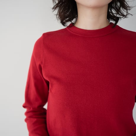 seamless cotton/thumb hole top/deep red/size1.2