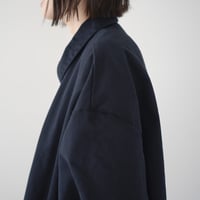 army code/stand collar coat/navy