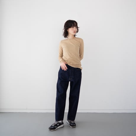 13.5oz.selvedgedenim jeans/one wash/wide straight