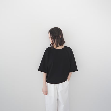 mvs cotton/half sleeve tshirt/black