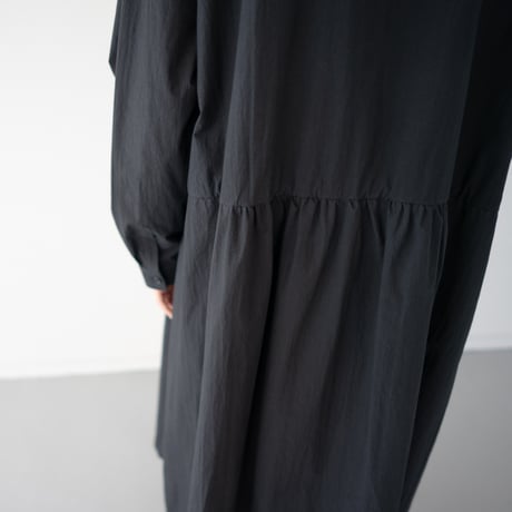 utility shirt dress/black