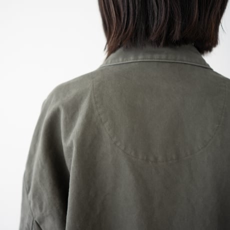 army code/stand fall collar coat/olive drab