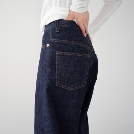 13.5oz.selvedgedenim jeans/one wash/wide straight