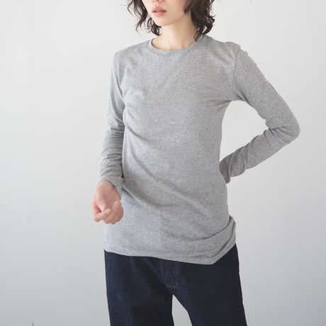 organic gauze tops/gray heather
