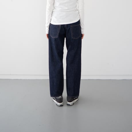13.5oz.selvedgedenim jeans/one wash/wide straight