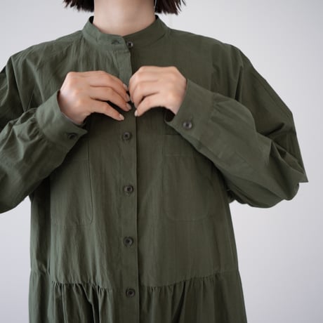 utility shirt dress/olive drab