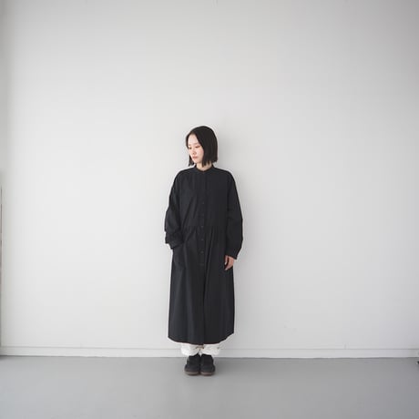 utility shirt dress/black