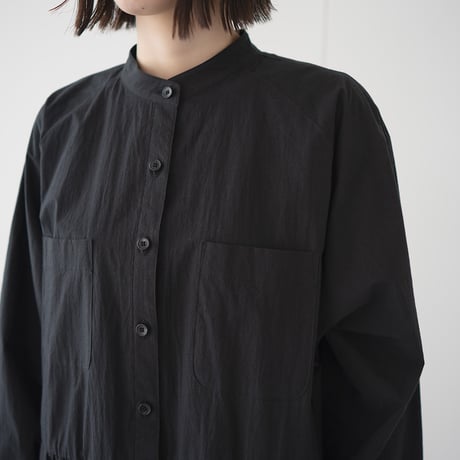 utility shirt dress/black