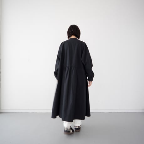 utility shirt dress/black