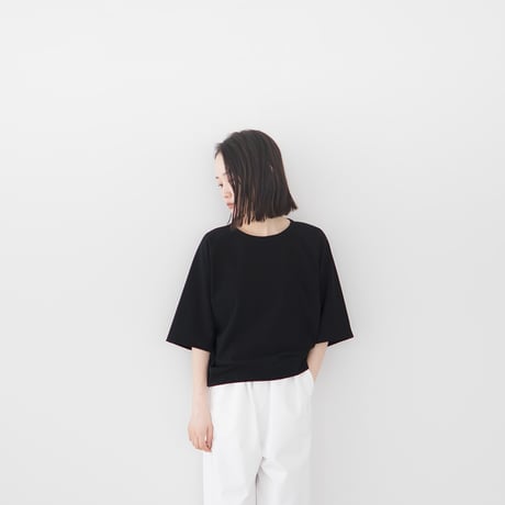 mvs cotton/half sleeve tshirt/black