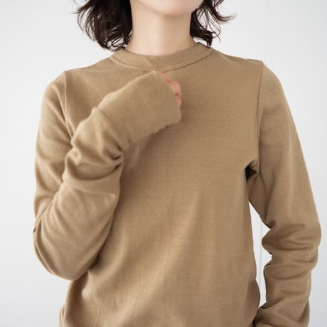 seamless cotton/thumb hole top/deep mocha/size1.2