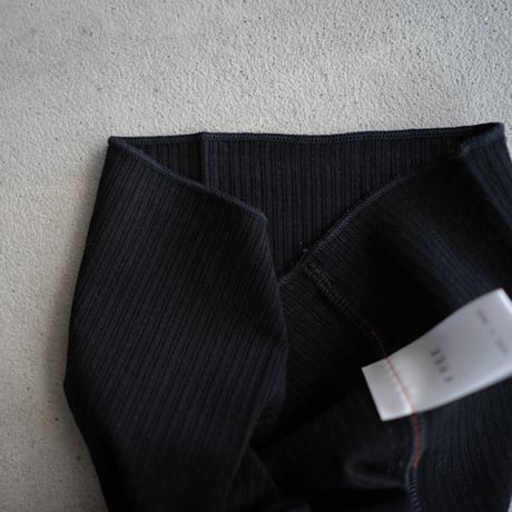 second skin inner/cashmere silk waist warmer/ecru.black.charcoal