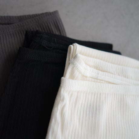 second skin inner/cashmere silk under botomms/ecru.black.charcoal/size1&2