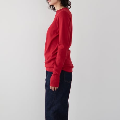 seamless cotton/thumb hole top/deep red/size1.2