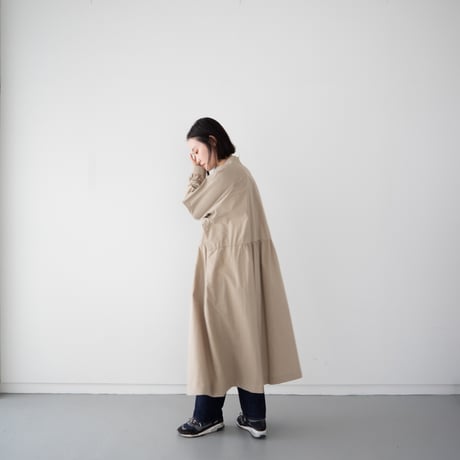 utility shirt dress/beige