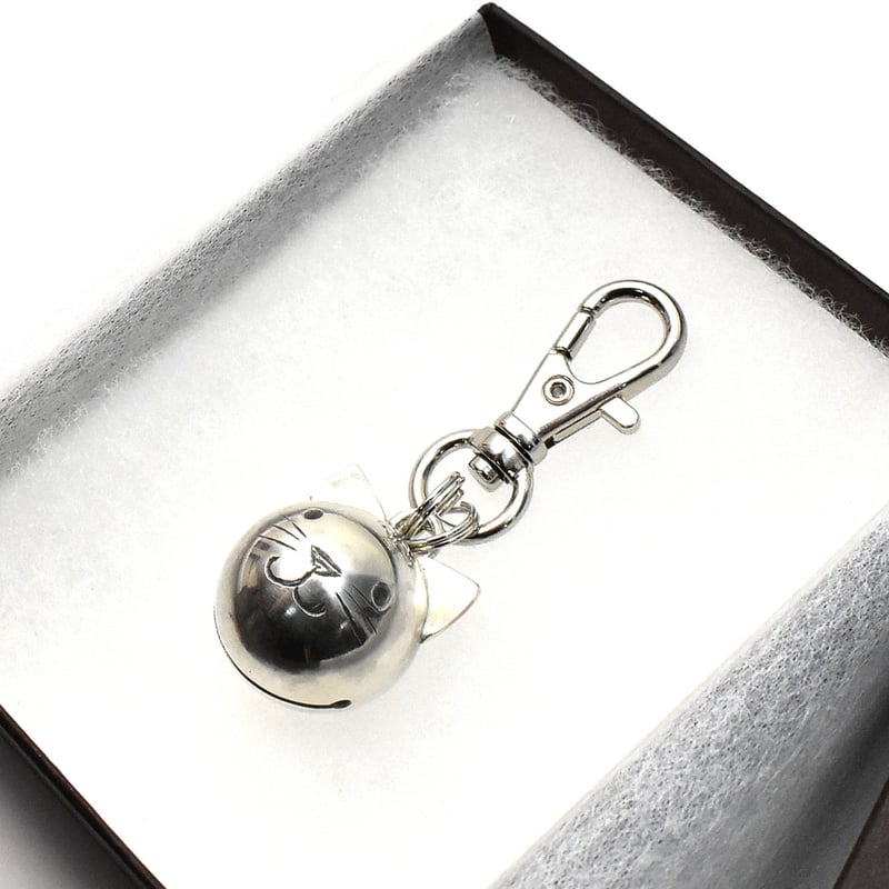 猫 鈴 キーホルダー silver製 No-02 | シルバーアクセサリー工房アンク