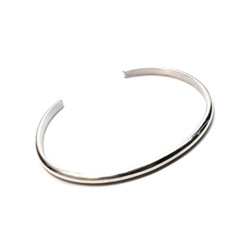 SILVER甲丸3ミリバングル スターリングシルバーシンプルアクセサリー
