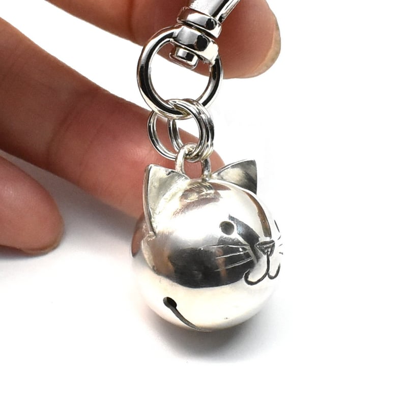 猫 鈴 キーホルダー silver製 No-02 | シルバーアクセサリー工房アンク