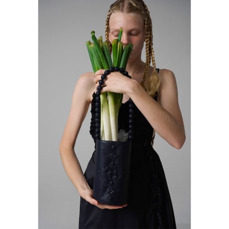 NATURE MOTIF EMBOSSED  NEGI BAG