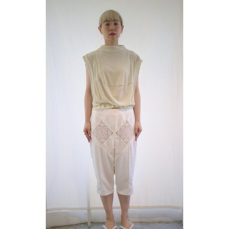MINIFLOWER RIB HIGHNECK TOPS
