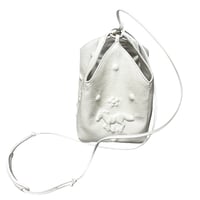 NATURE MOTIF EMBOSSED SQUARE BAG