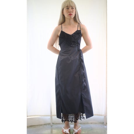 LACE FRILL APRON ONEPIECE