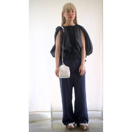 NATURE MOTIF EMBOSSED SQUARE BAG