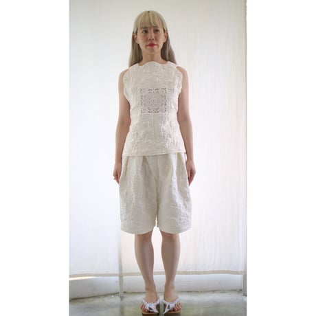 GRAPE QUILTED 2WAY PANTS