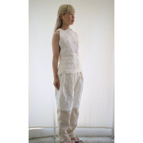 GRAPE QUILTED 2WAY PANTS