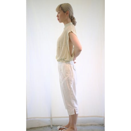 MINIFLOWER RIB HIGHNECK TOPS