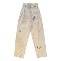 SYMBOL EMBROIDERY PANTS