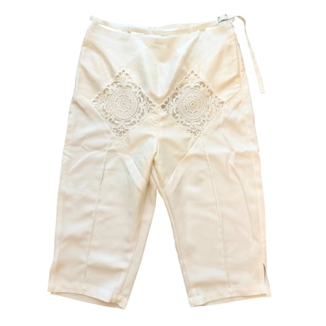 LACE BLOCK SOIL CAPRI PANTS
