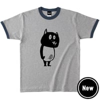 〔予約販売2026年9月中旬～10月下旬発送予定〕河童の三平 いつかえる リンガーT-Shirts  Color  グレー×ネイビー