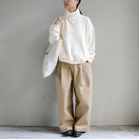 amne アンヌ　フレンチテリーボトルタートル FRENCH TERRY bottie turtle　#ナチュラル、キャメル、ブラック　【送料無料】