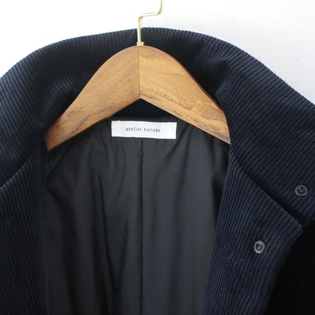 atelier naruse アトリエナルセ　コーデュロイ中綿バルマカーンジャケット　corduroy padded balmacaan Jacket　【送料無料】