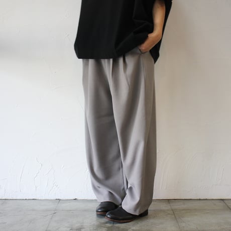 TRAVAIL MANUEL トラバイユマニュアル　ドレープツイルバームパンツ 【送料無料】