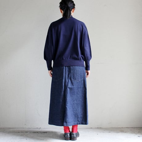 **再入荷**atelier naruse アトリエナルセ　コットンデニム タイトスカート cotton denim tight skirt