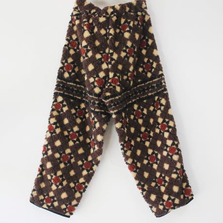 ASEEDONCLOUD アシードンクラウド　Station floor pattern trousers  #Brown  【送料無料】