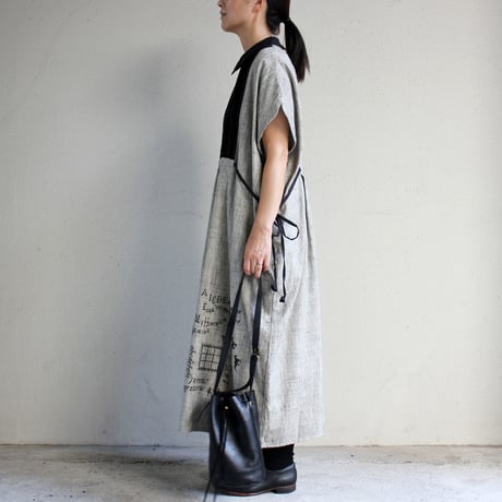 ASEEDONCLOUD アシードンクラウド　Sampler cloth Memories pullover dress #Light Grey  【送料無料】