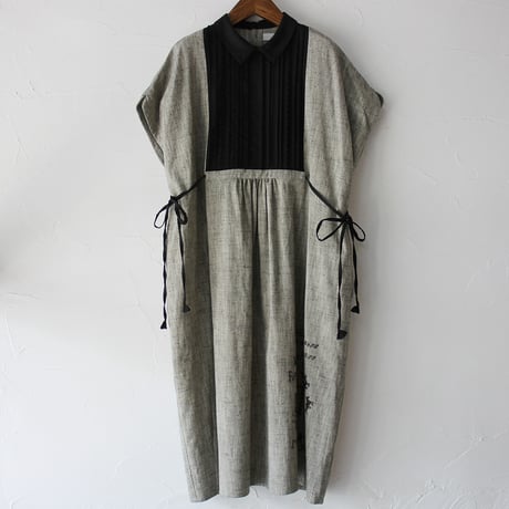 ASEEDONCLOUD アシードンクラウド　Sampler cloth Memories pullover dress #Light Grey  【送料無料】