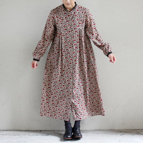 SUSURI ススリ　ログシャツドレス　#beige 【送料無料】